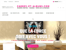 Tablet Screenshot of cadres-et-albums.com